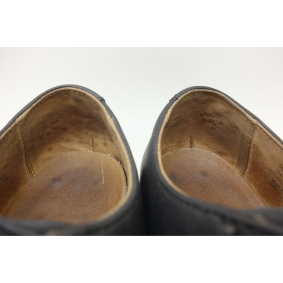 Polo Ralph Lauren Domenick Black Leather Lace Up Oxfords Shoes Men\'s 8.5 D